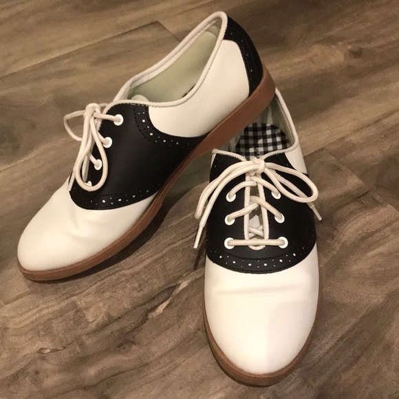 Predictions Shoes - PREDICTIONS black & white Oxfords